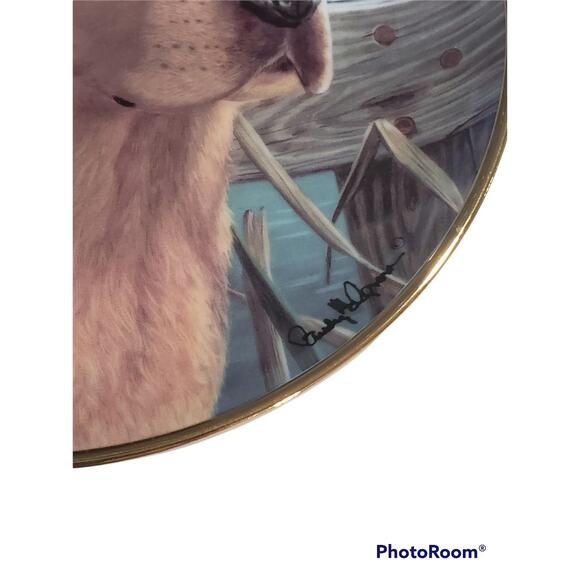 Franklin Mint DEVOTED COMPANION Labrador Dog Collector Plate by Randy McGovern - Picture 2 of 5